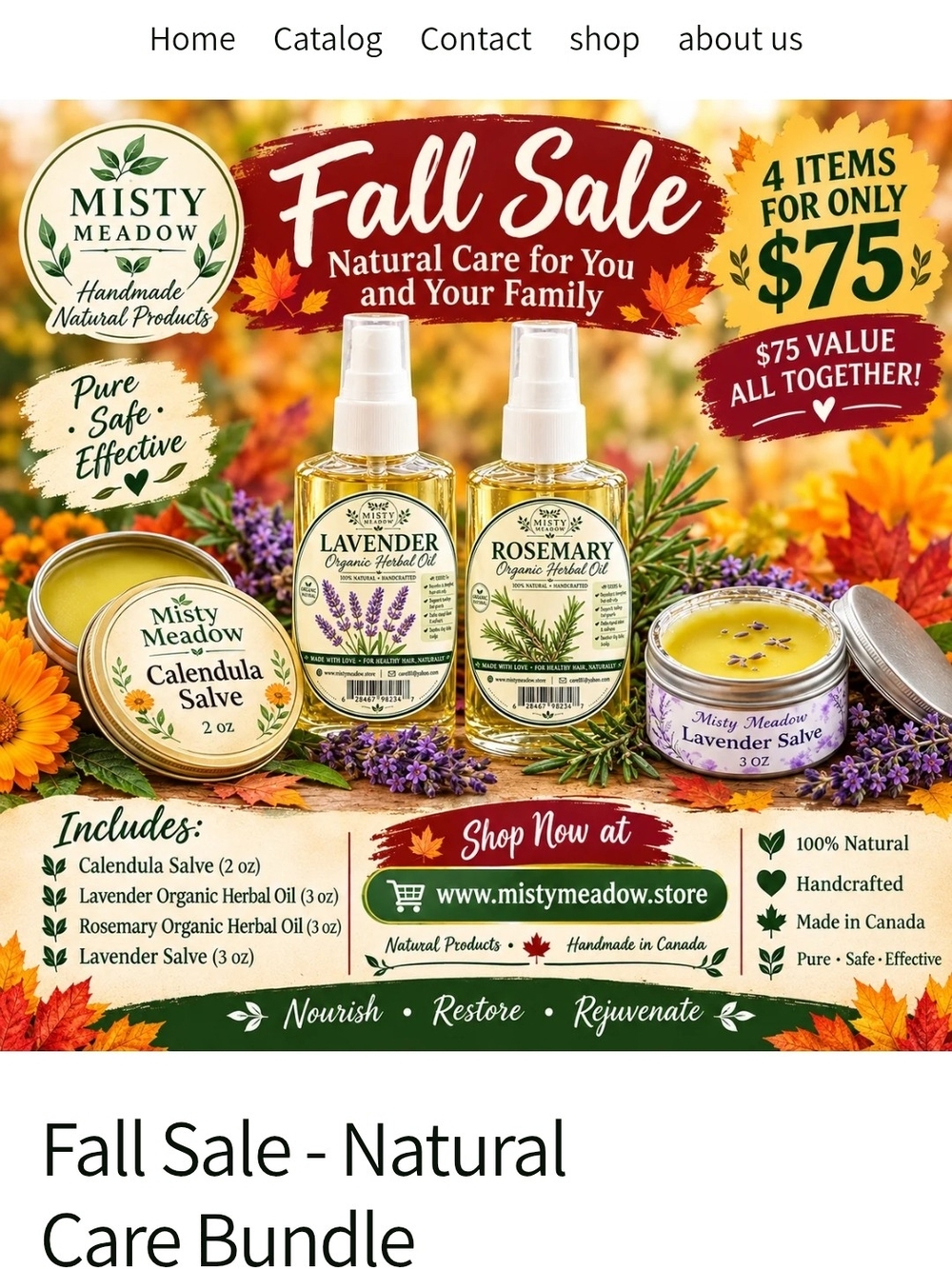 Lavender & Rosemary Herbal Oil Duo — Natural Bath & Body (Golden)